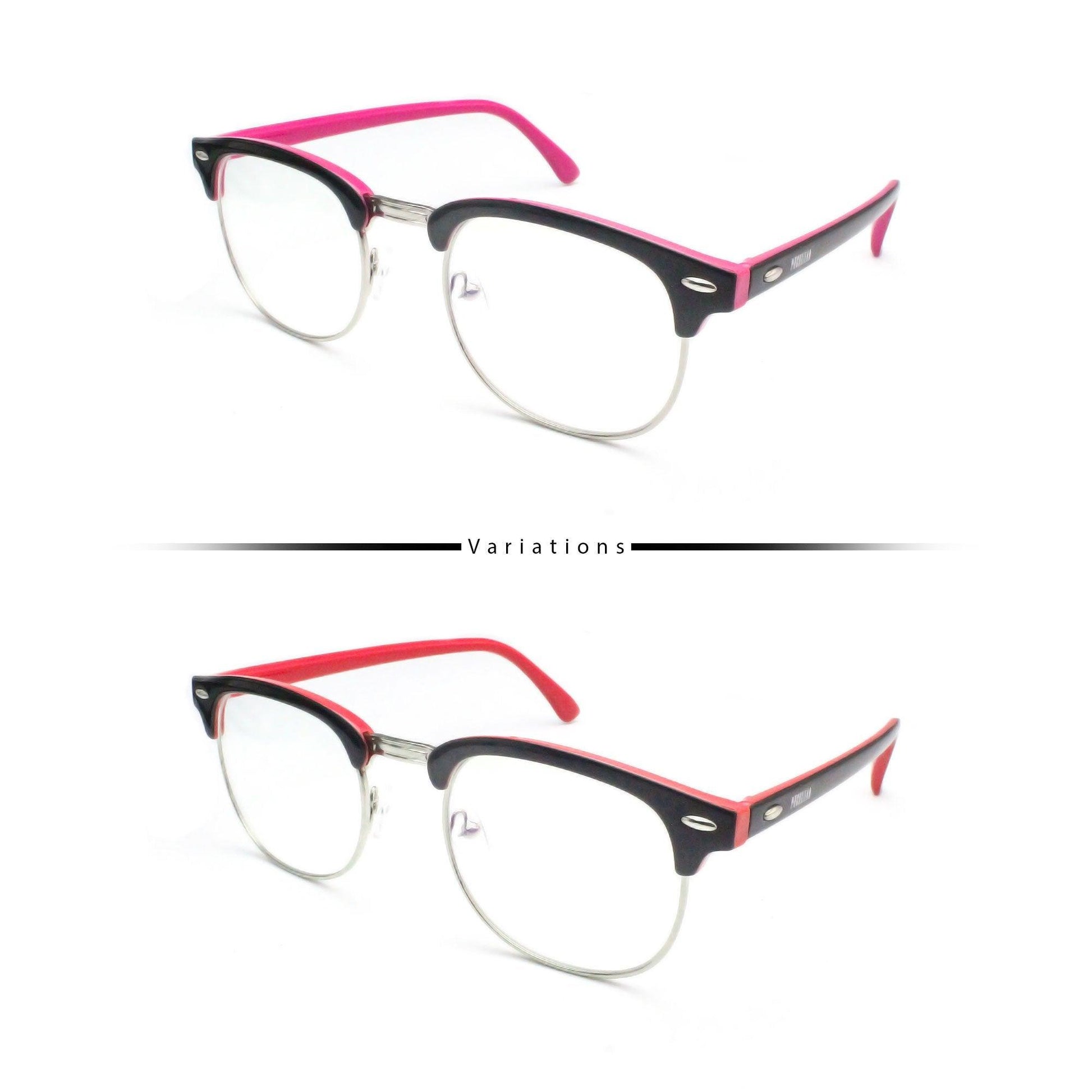 Peculiar CLUBMASTER Square Polycarbonate Frame Anti Radiation Glasses UV400 - peculiareyewear