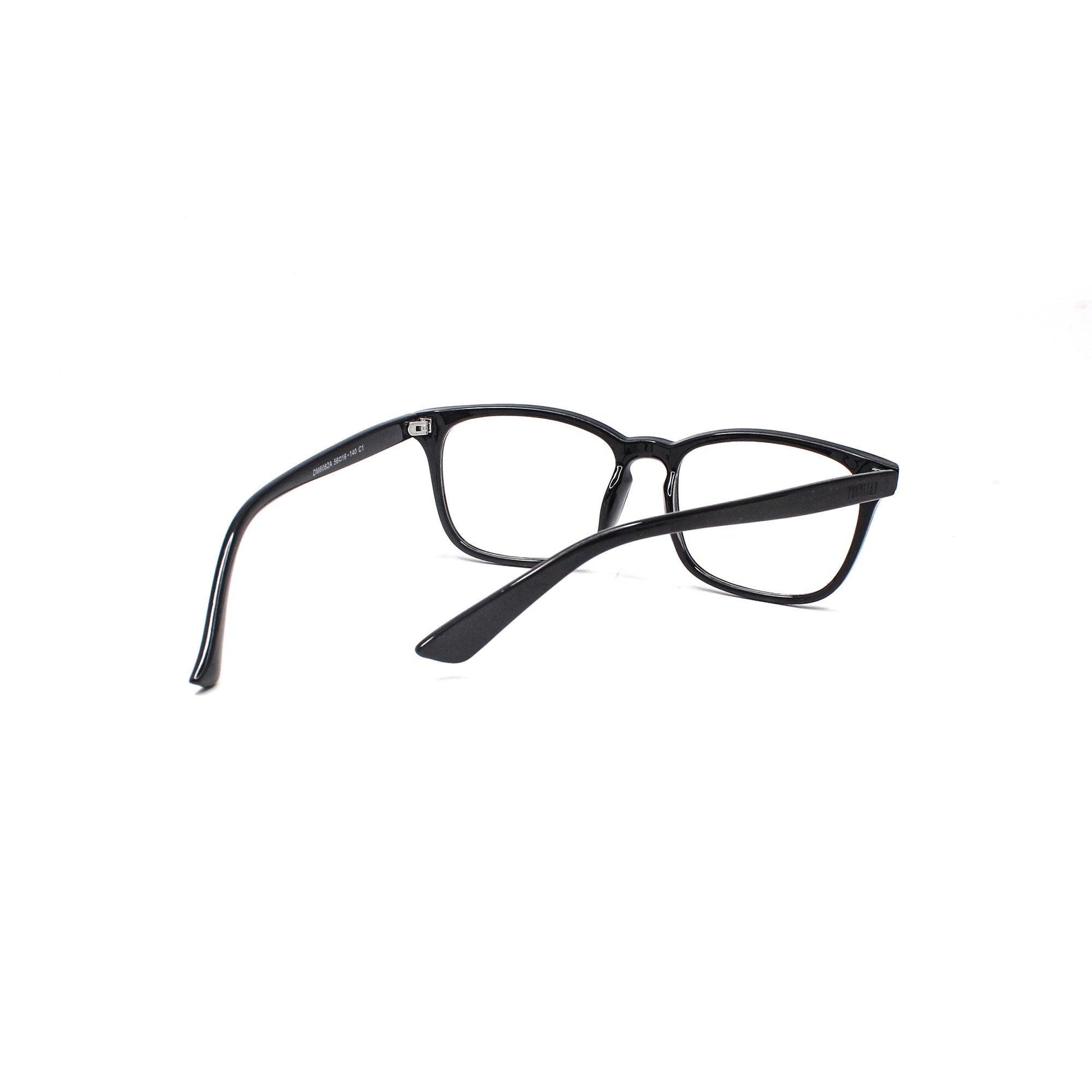 Peculiar AOKI Square BLACK Polycarbonate Frame Photochromic TransitionPRO Lens - peculiareyewear