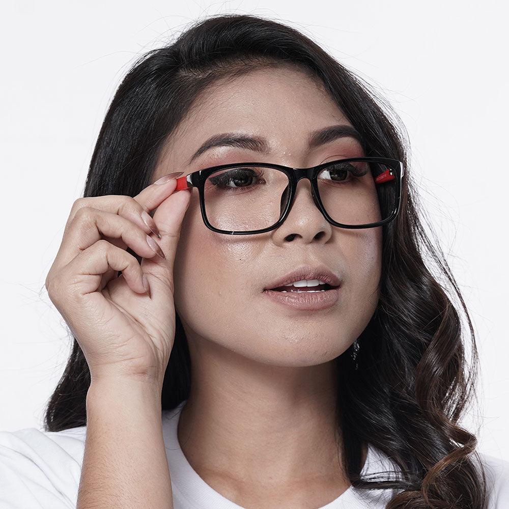 Peculiar CLEO Square Anti Radiation Glasses UV400 - peculiareyewear