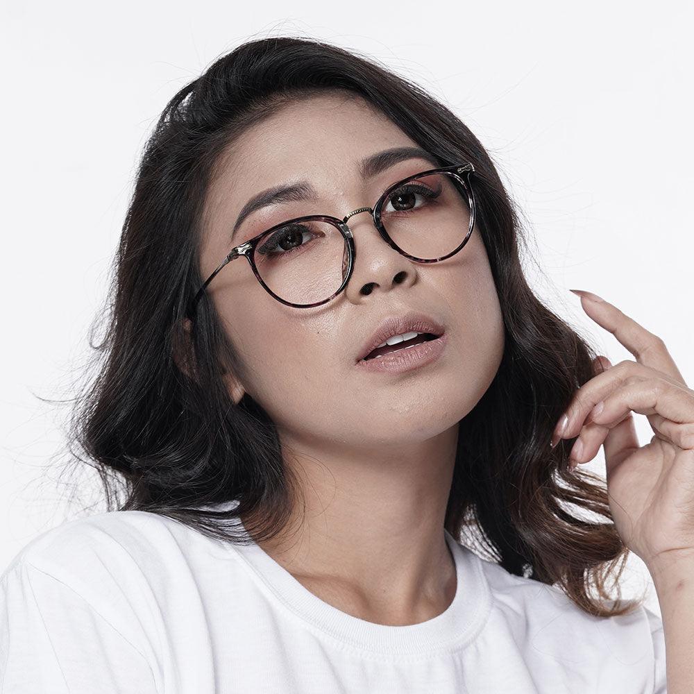 Peculiar JOANNE Round Polycarbonate Frame Anti Radiation Glasses UV400 - peculiareyewear