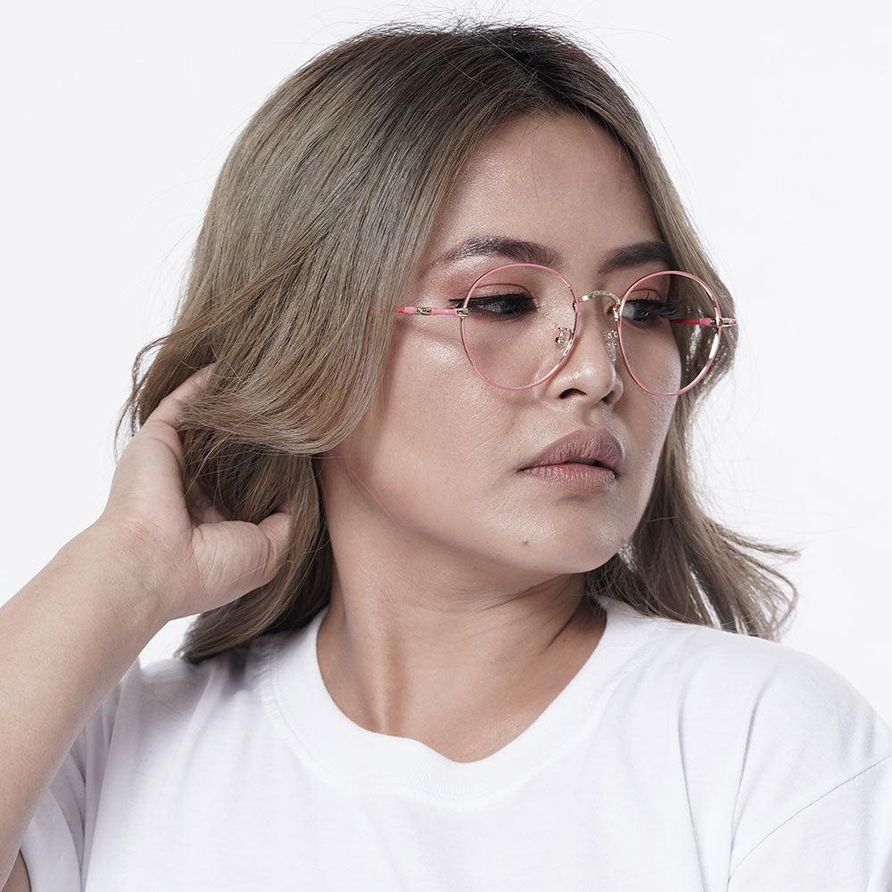 Peculiar ZION Round Stainless Steel Frame Anti Radiation Glasses  UV400 - peculiareyewear