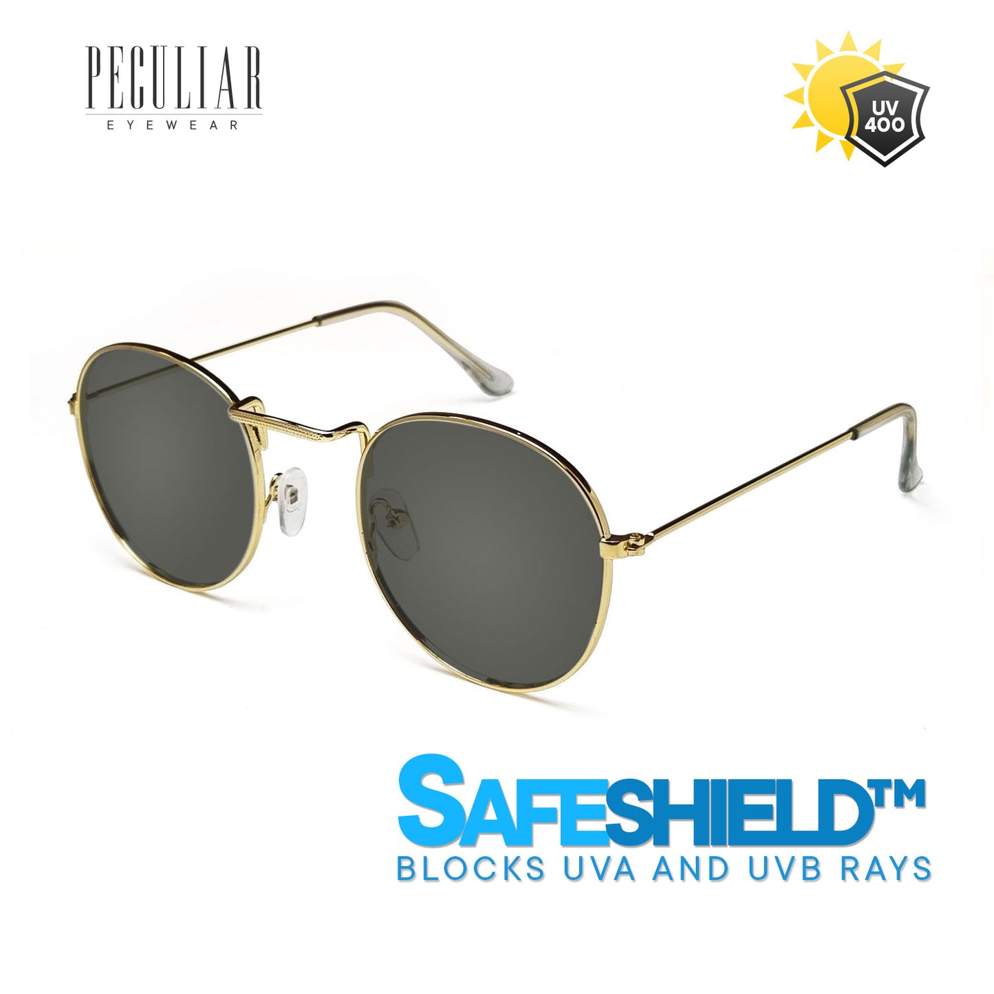 Louise Gold Round UV400