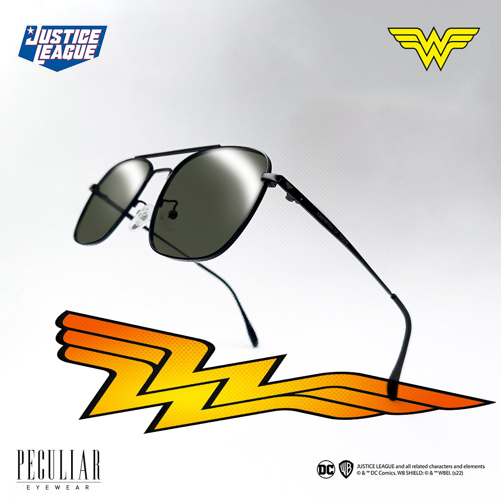 Justice League X Peculiar WONDER WOMAN Square Frame Anti Radiation Glasses UV400