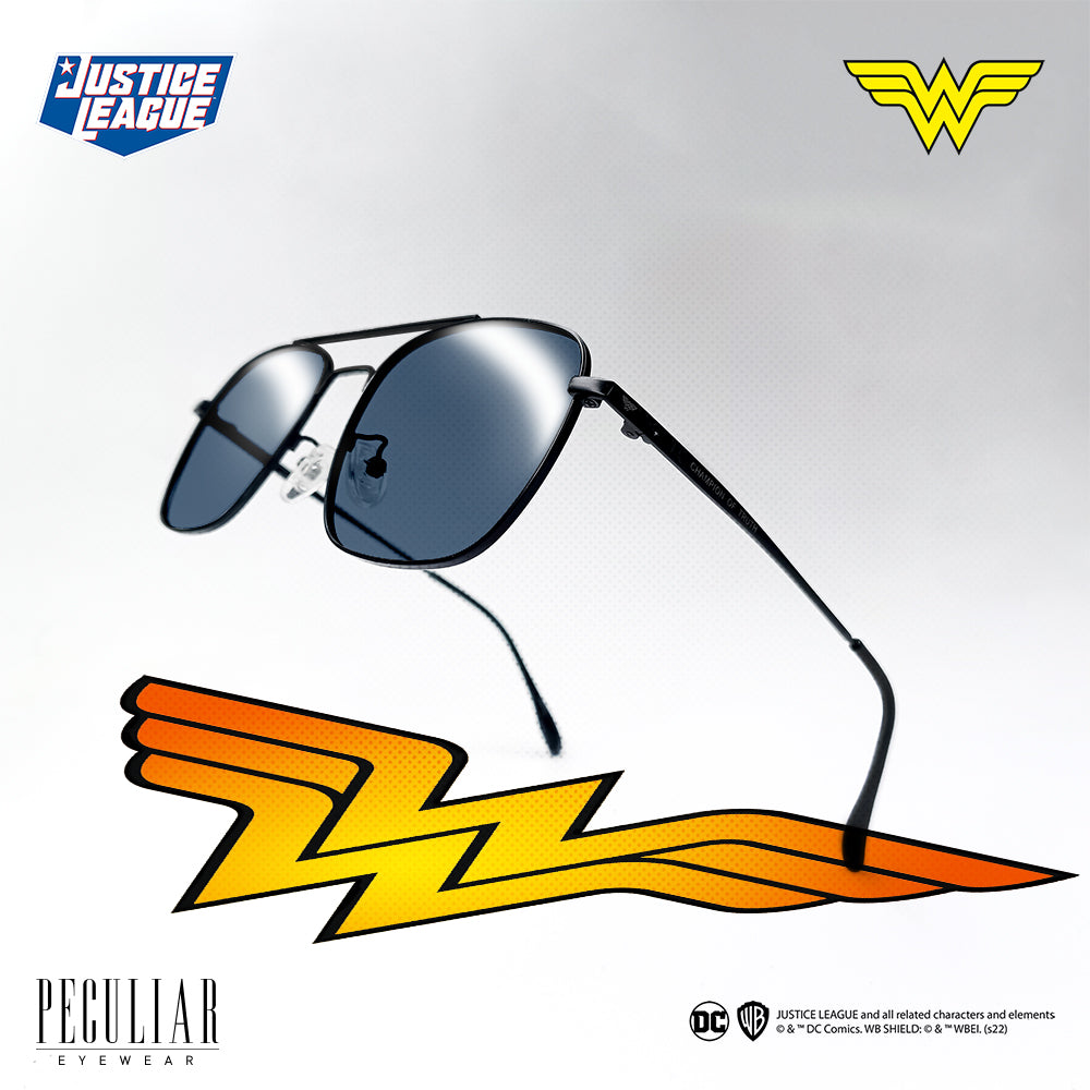 Justice League X Peculiar WONDER WOMAN Square Frame Anti Radiation Glasses UV400