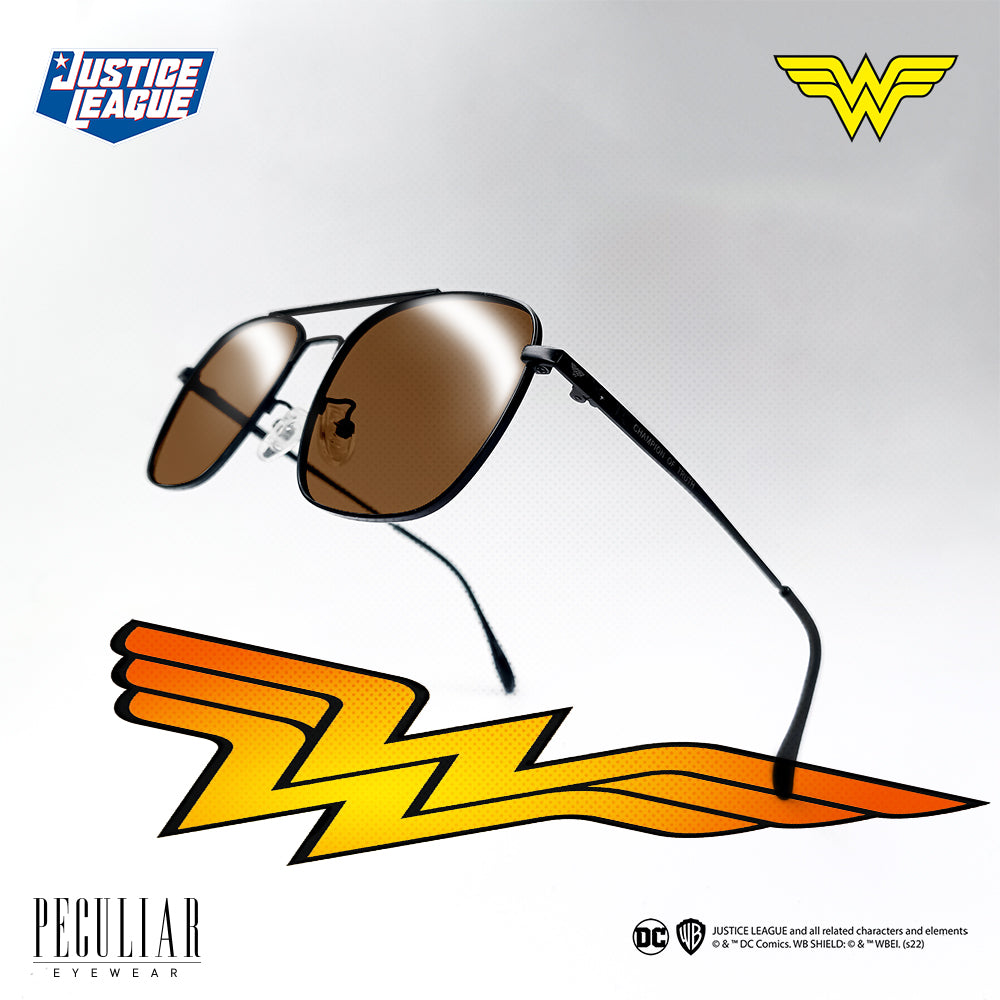 Justice League X Peculiar WONDER WOMAN Square Frame Anti Radiation Glasses UV400