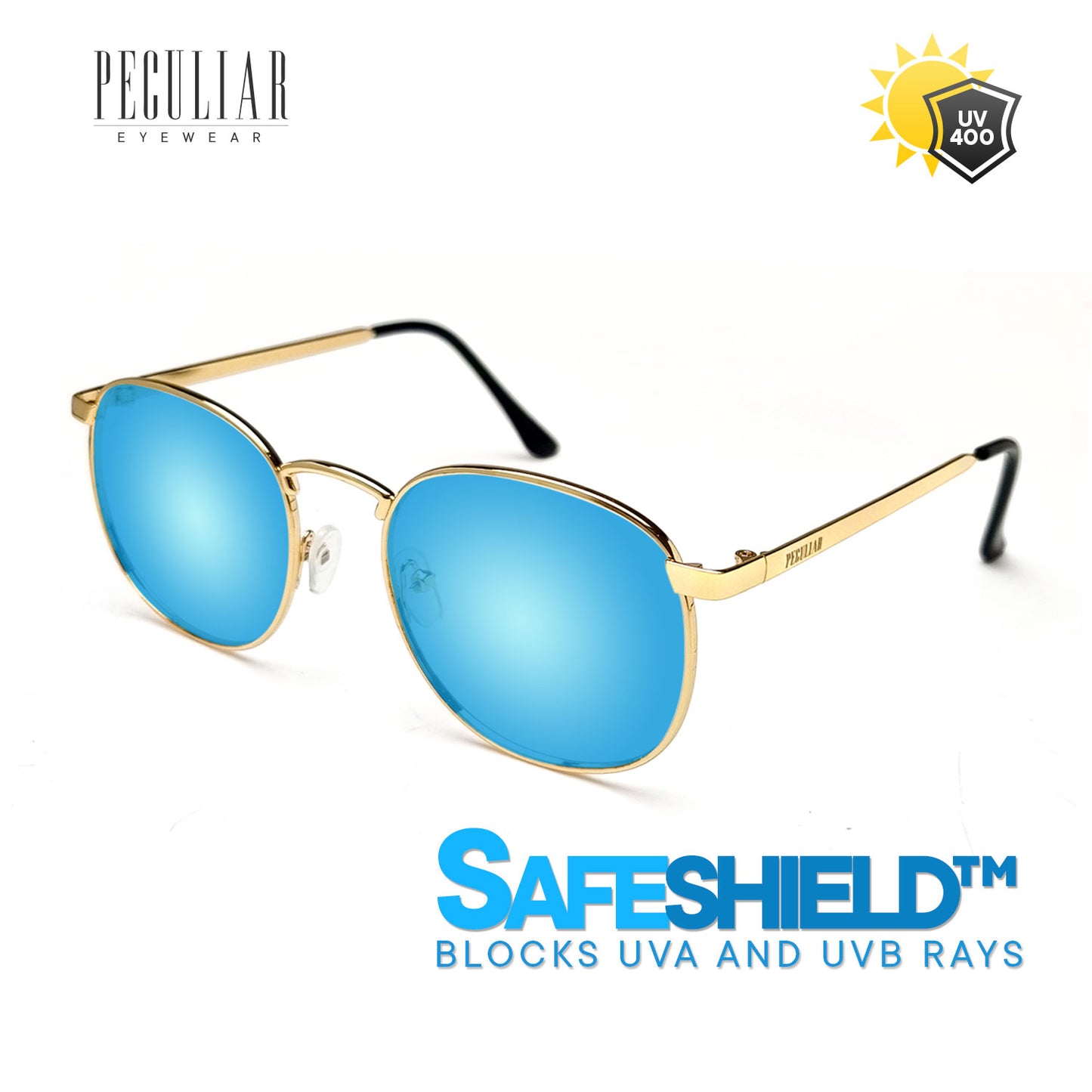 Hugo Gold Round UV400