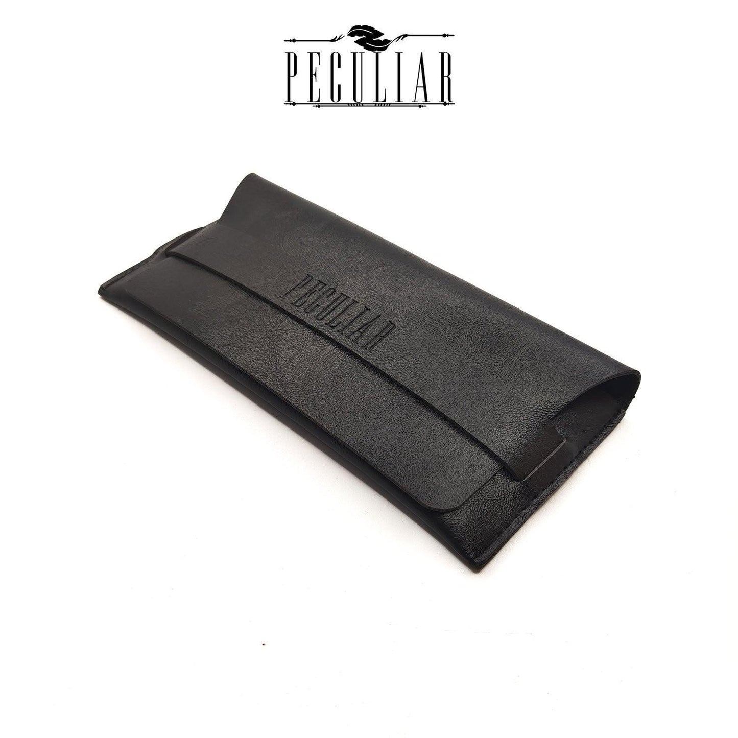 Peculiar SLIM Case Limited Edition PU LEATHER Eyewear Case / Eyeglass- Peculiar and Odd Collection - Case Only - NO EYEWEAR - peculiareyewear