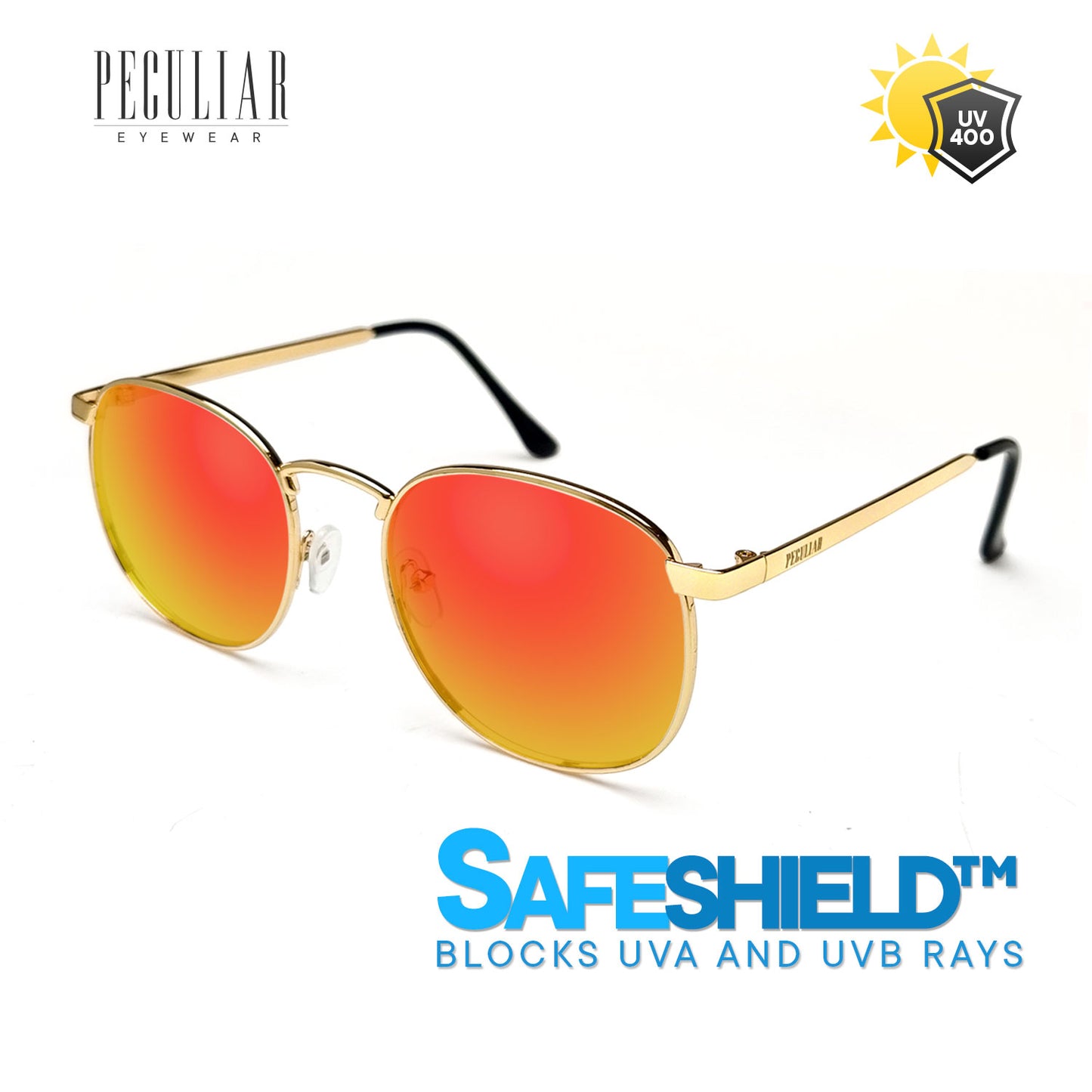 Hugo Gold Round UV400