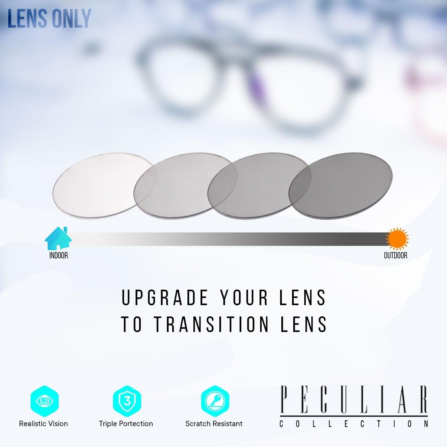 Photochromic TransitionPRO Lens Upgrade – peculiareyewear