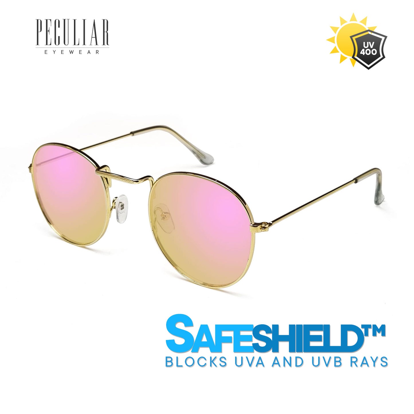 Louise Gold Round UV400