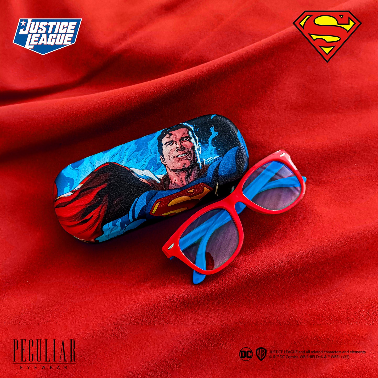 Justice League X Peculiar SUPERMAN Kids Collection Eyeglasses Anti-radiation Computer Eyewear