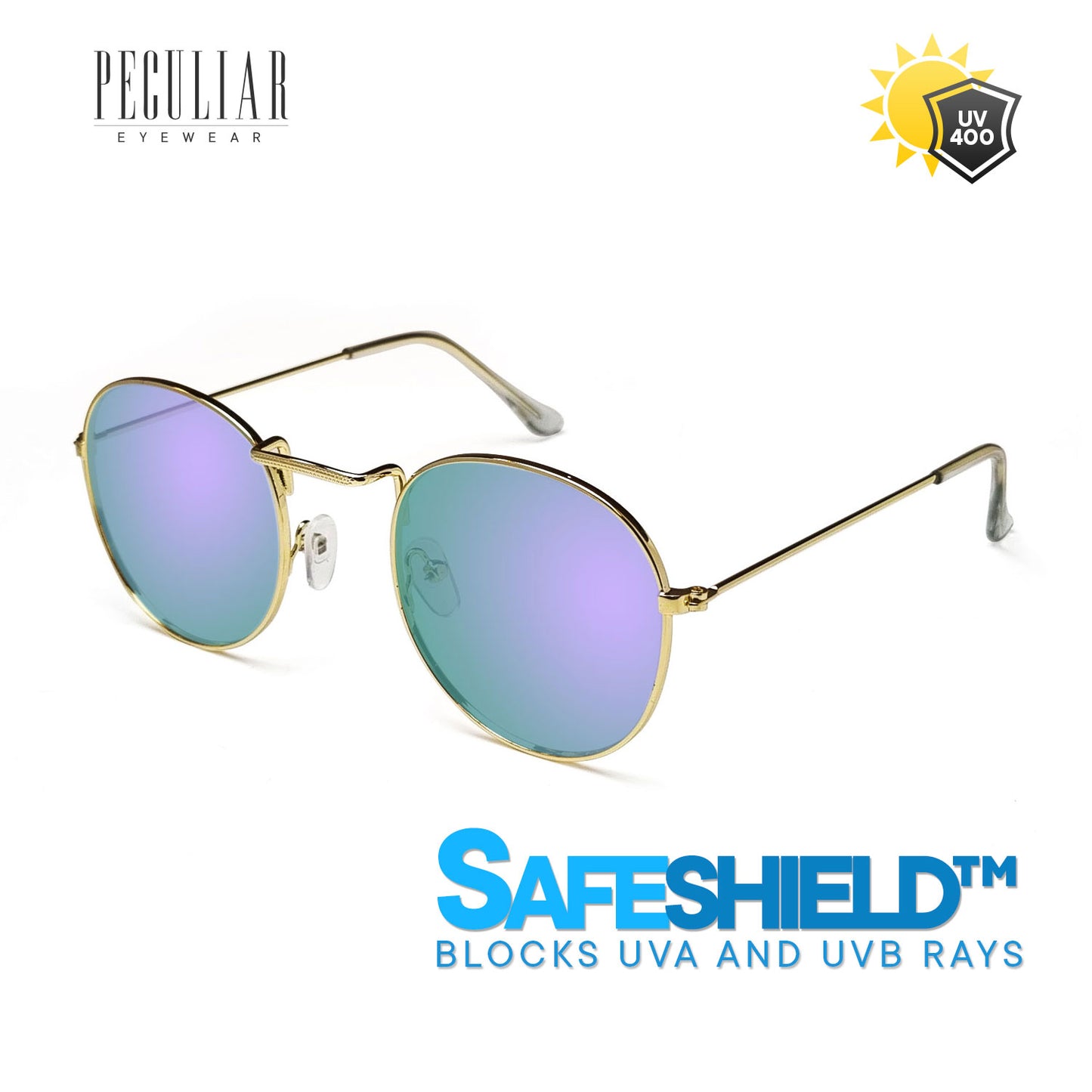 Louise Gold Round UV400