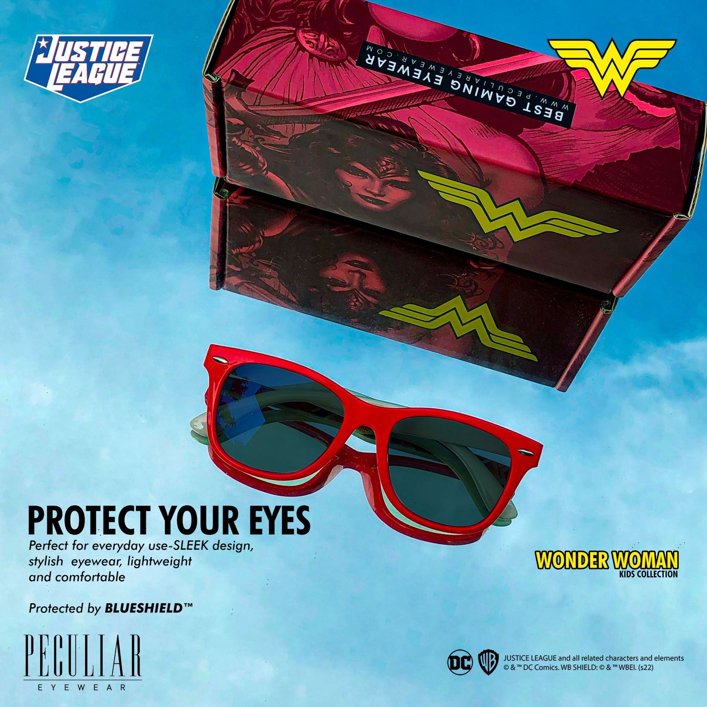 Justice League X Peculiar Kids Collection Eyeglasses Anti-radiation Computer Eyewear