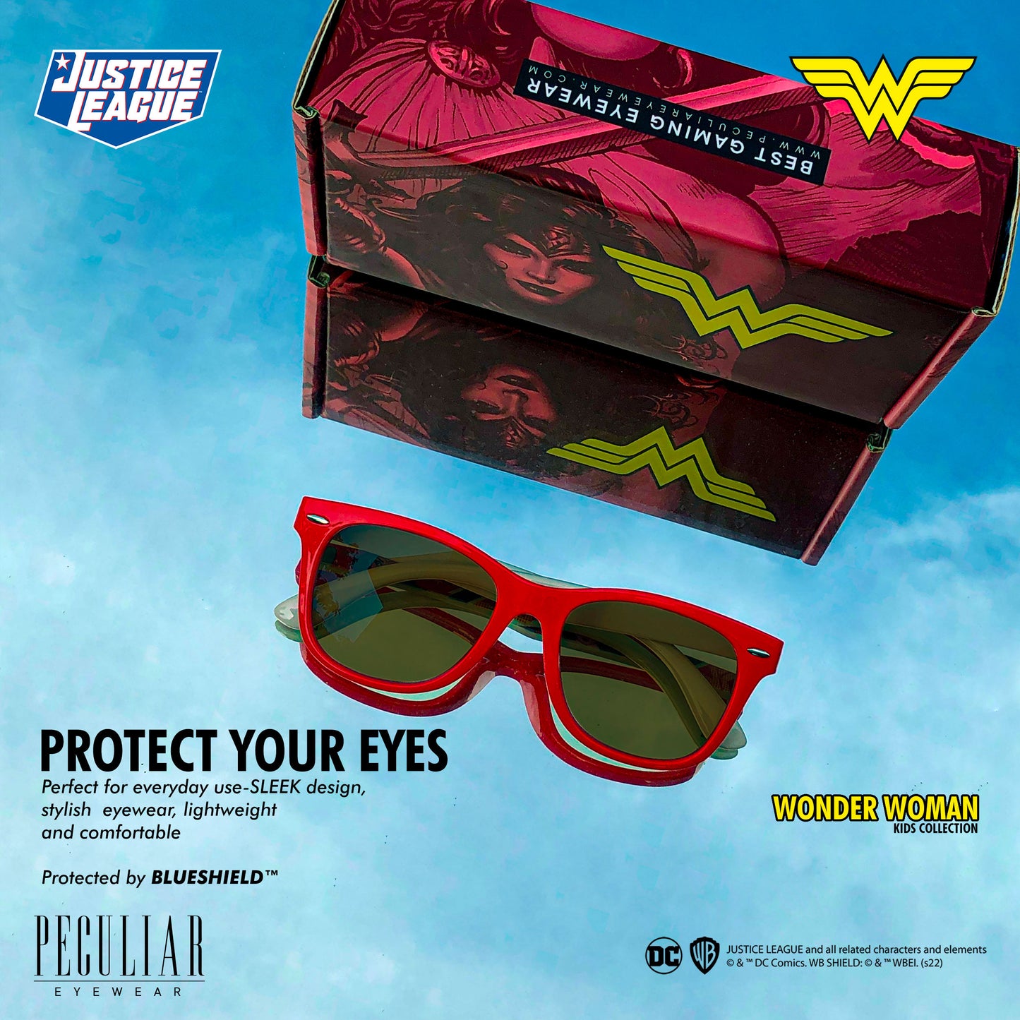 Justice League X Peculiar Kids Collection Eyeglasses Anti-radiation Computer Eyewear