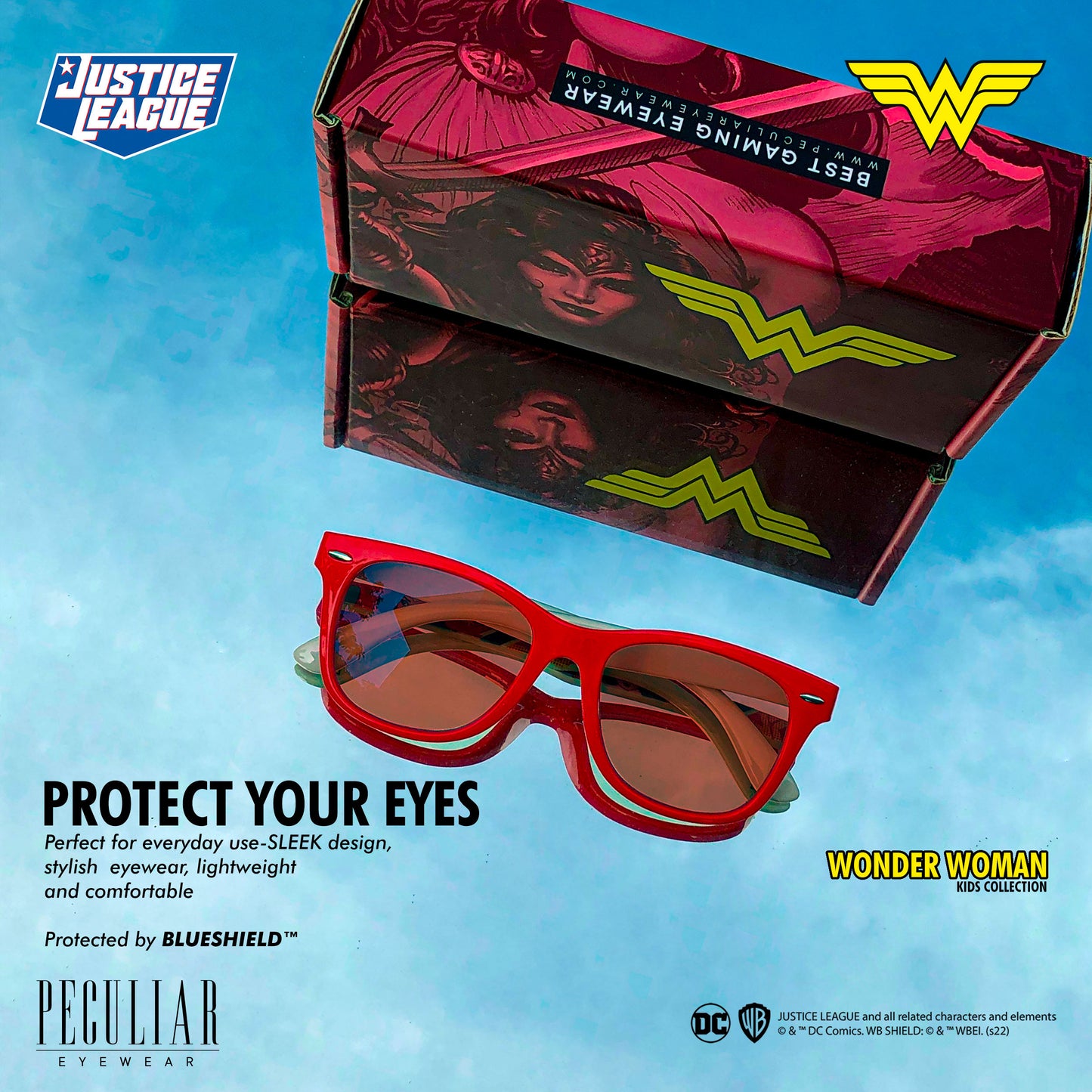 Justice League X Peculiar Kids Collection Eyeglasses Anti-radiation Computer Eyewear