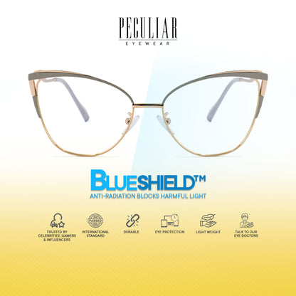 Josephine Cat Eye Metal Frame Photochromic TransitionPro