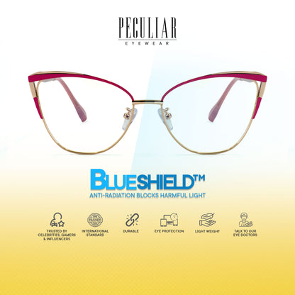 Josephine Cat Eye Metal Frame Photochromic TransitionPro