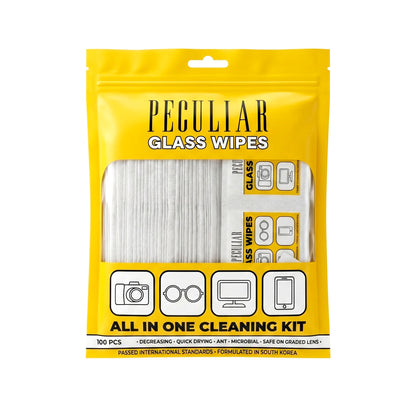 Peculiar Anti-Fog Glass Wipes Set Bundle with Nano-Technology Cleaner Degreaser Non-Toxic Quick Dry Dust removal, quick drying, high definition, Disposable Eyeglasses Cleaning Dry Cleaning Wipes Lens Cleaning Tissue Screen Remove Dust