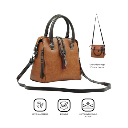 Peculiar HAERIN Leather Handbag Business Office School for men women