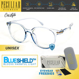 Ces Style DISCO BABY x Peculiar Round Polycarbonate Frame Anti Radiation Glasses UV400