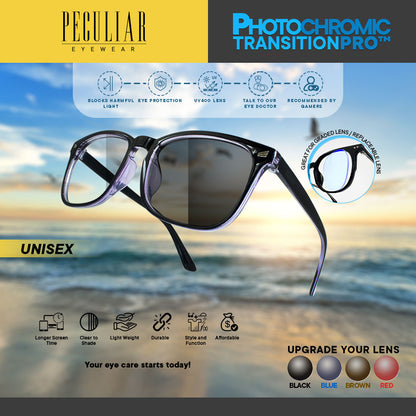 Peculiar AOKI Square Polycarbonate Frame Anti Radiation Glasses UV400