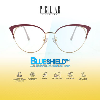 Elizabeth Cat Eye Metal Frame Photochromic TransitionPro