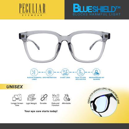 Peculiar Eyewear PIYO Square Anti Radiation Sunglasses Replaceable Lenses for Men and Women