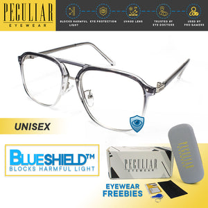 Peculiar GAIA aviator Square Computer Eyewear Anti Radiation Glasses UV400 for Men and Women