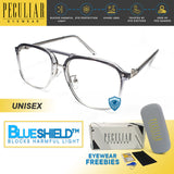Peculiar GAIA aviator Square Computer Eyewear Anti Radiation Glasses UV400 for Men and Women