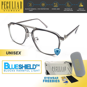 Peculiar GAIA aviator Square Computer Eyewear Anti Radiation Glasses UV400 for Men and Women