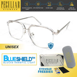 Peculiar GAIA aviator Square Computer Eyewear Anti Radiation Glasses UV400 for Men and Women