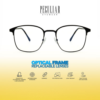 Haru Square Metal Frame Photochromic TransitionPro