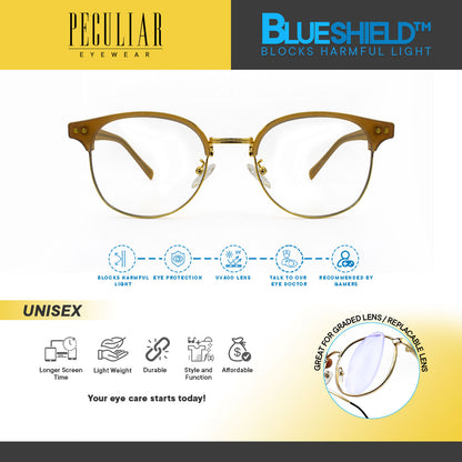 Peculiar Eyewear ACE Round Anti Radiation Sunglasses Replaceable Lenses for Men and Women