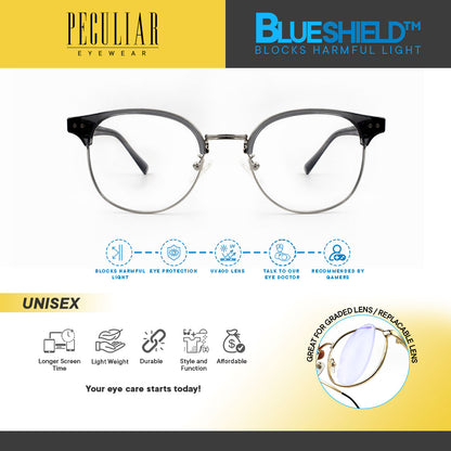 Peculiar Eyewear ACE Round Anti Radiation Sunglasses Replaceable Lenses for Men and Women