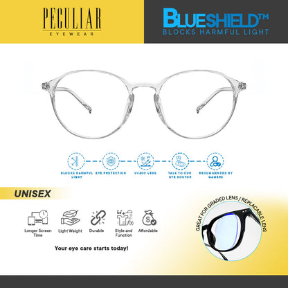 Peculiar NEON Round FLEX TR90 Frame Anti Radiation Glasses UV400