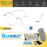 Peculiar LINUX Aviator FLEX TR90 Frame  Anti Radiation Glasses UV400