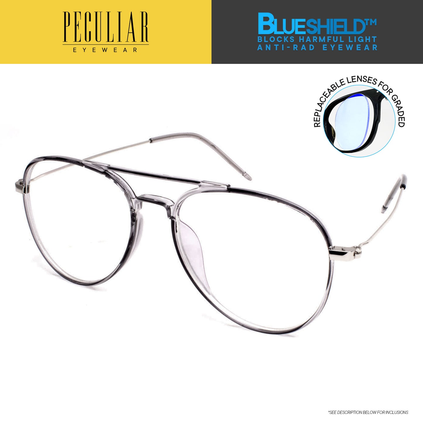 Peculiar HERO Aviator Round FLEX TR90 Frame UV400