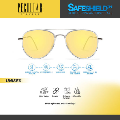 Peculiar Eyewear HERO White Round Acetate Frame Sunglasses Shades For Men and Women