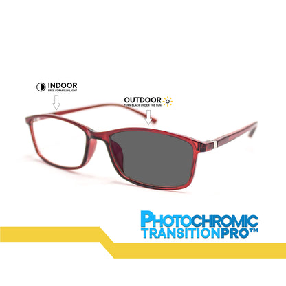 Peculiar Maxx Rectangle Acetate Sunglass Anti Rad Eyeglass Replaceable Lens Frames PhotoChromic TransitionPro Polarized UV400 Lens Photochromic TAC Lens for Men and Women