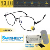 Peculiar RHYS Square B-Titanium Frame Anti Radiation Glasses UV400