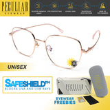 Peculiar RHYS Square B-Titanium Frame Anti Radiation Glasses UV400