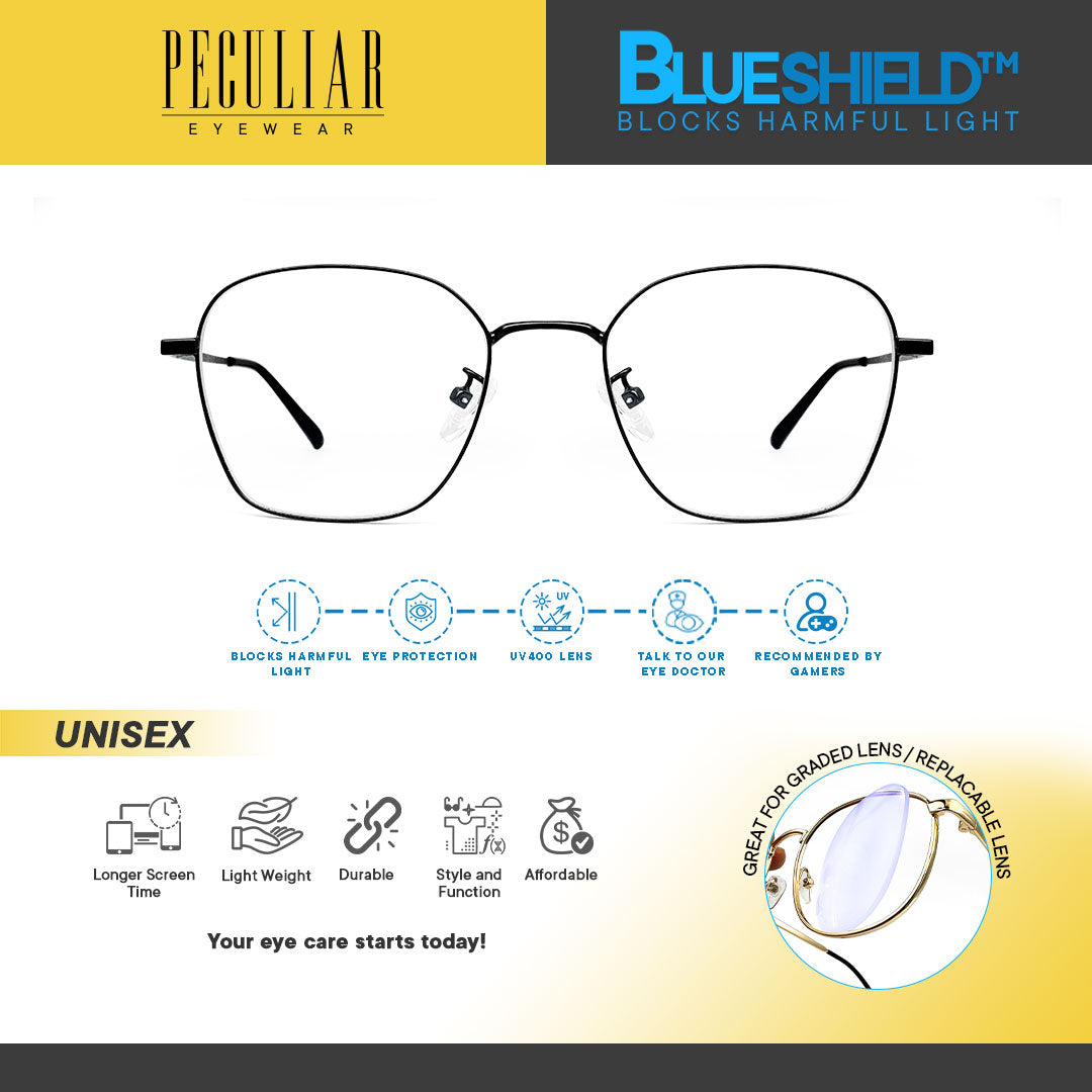 Peculiar ARA Cat Eye PHOTOCHROMIC TRANSITIONPRO LENS WITH BLUE LIGHT AND UV PROTECTION LENS EYEGLASS FOR MEN AND WOMEN