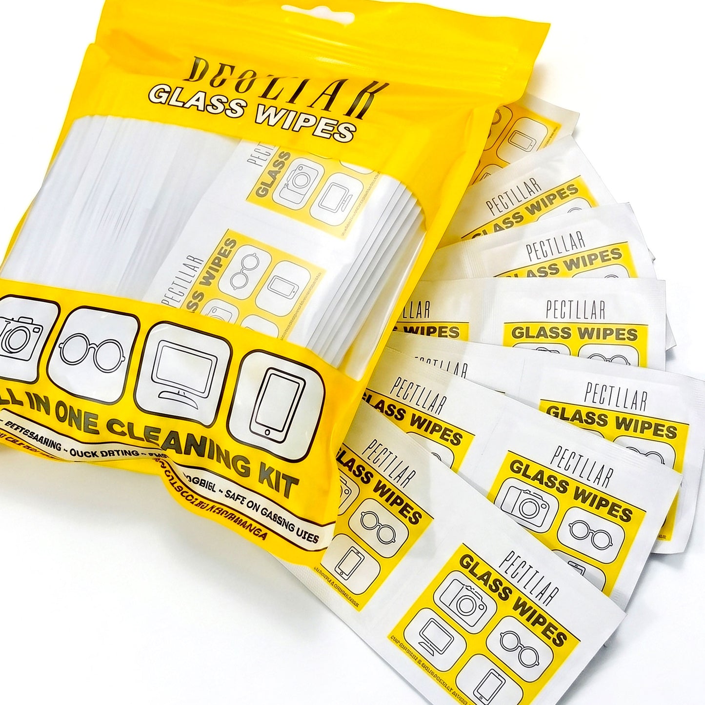 Peculiar Eyewear Glass Wipes Dust Eyeglasses Cleaner Degreaser Non-Toxic Quick Dry