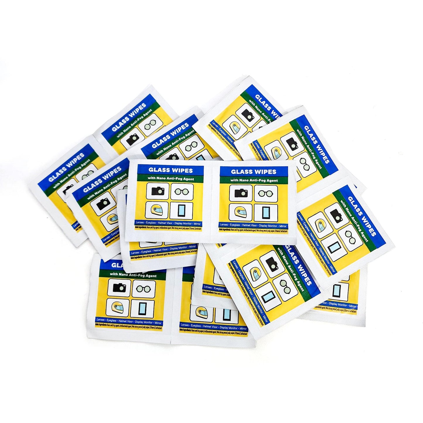 Peculiar Anti-Fog Wipes 20pcs only Bundle Nano-Technology Cleaner Non-Toxic Quick Dry