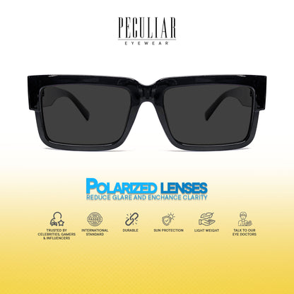 Peculiar Uno Square Acetate Sunglass Anti Rad Eyeglass Replaceable Lens Frames PhotoChromic TransitionPro Polarized UV400 Lens Photochromic TAC Lens for Men and Women