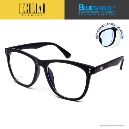 Peculiar TOBY Square OVERSIZED Frame Anti Radiation Glasses UV400