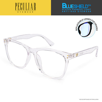 Peculiar TOBY Square OVERSIZED Frame Anti Radiation Glasses UV400