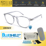 Peculiar IDRIS Square FLEX TR90 Frame Anti Radiation Glasses UV400