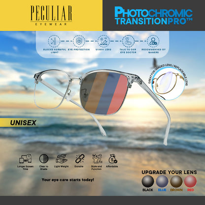 Peculiar KYLE Square FLEX TR90 Frame Anti Radiation Glasses UV400