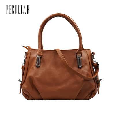 Peculiar MOMO Leather Handbag Business Office School for men women